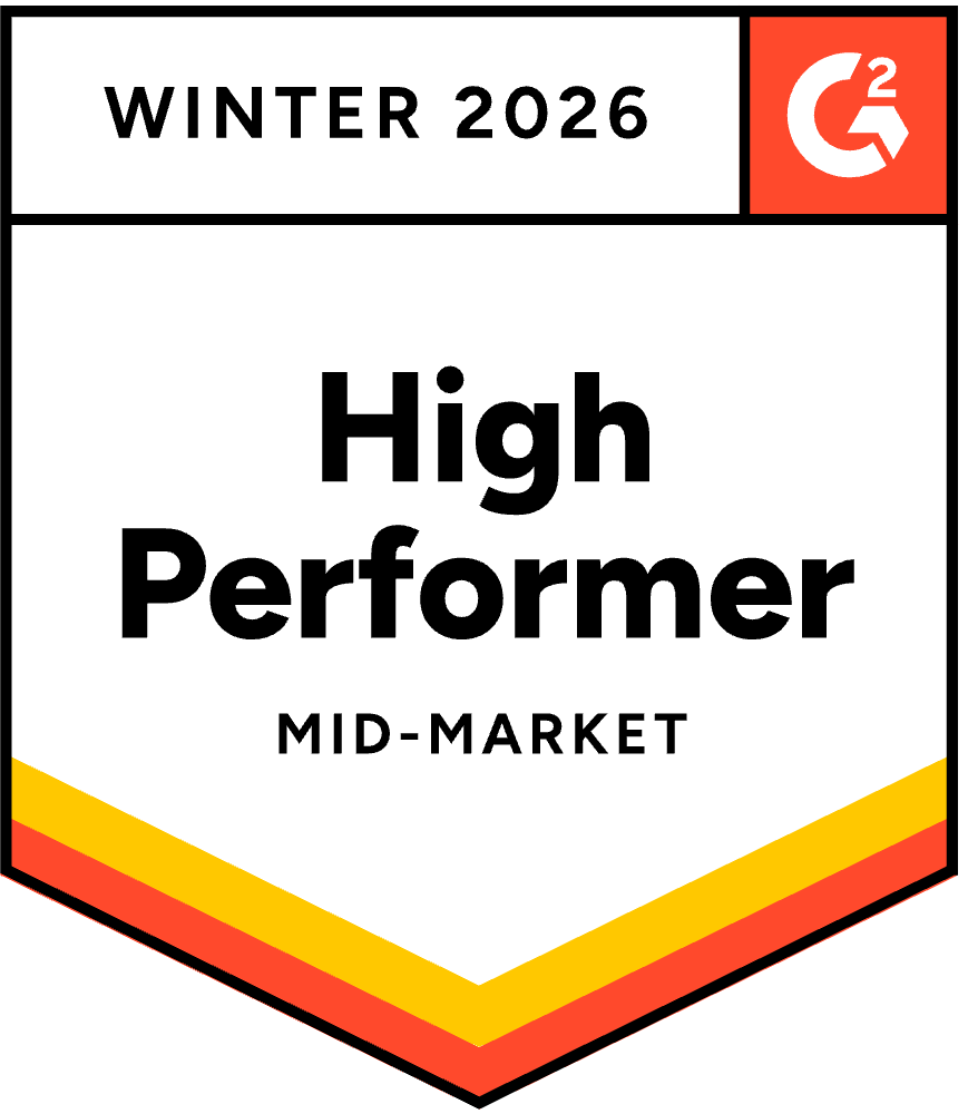G2 High Performer Mid-Market Winter 2026
